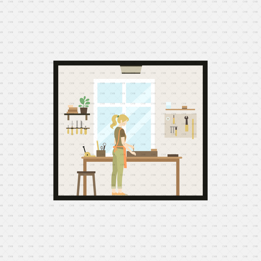 CAD and Vector Home Scenes 01