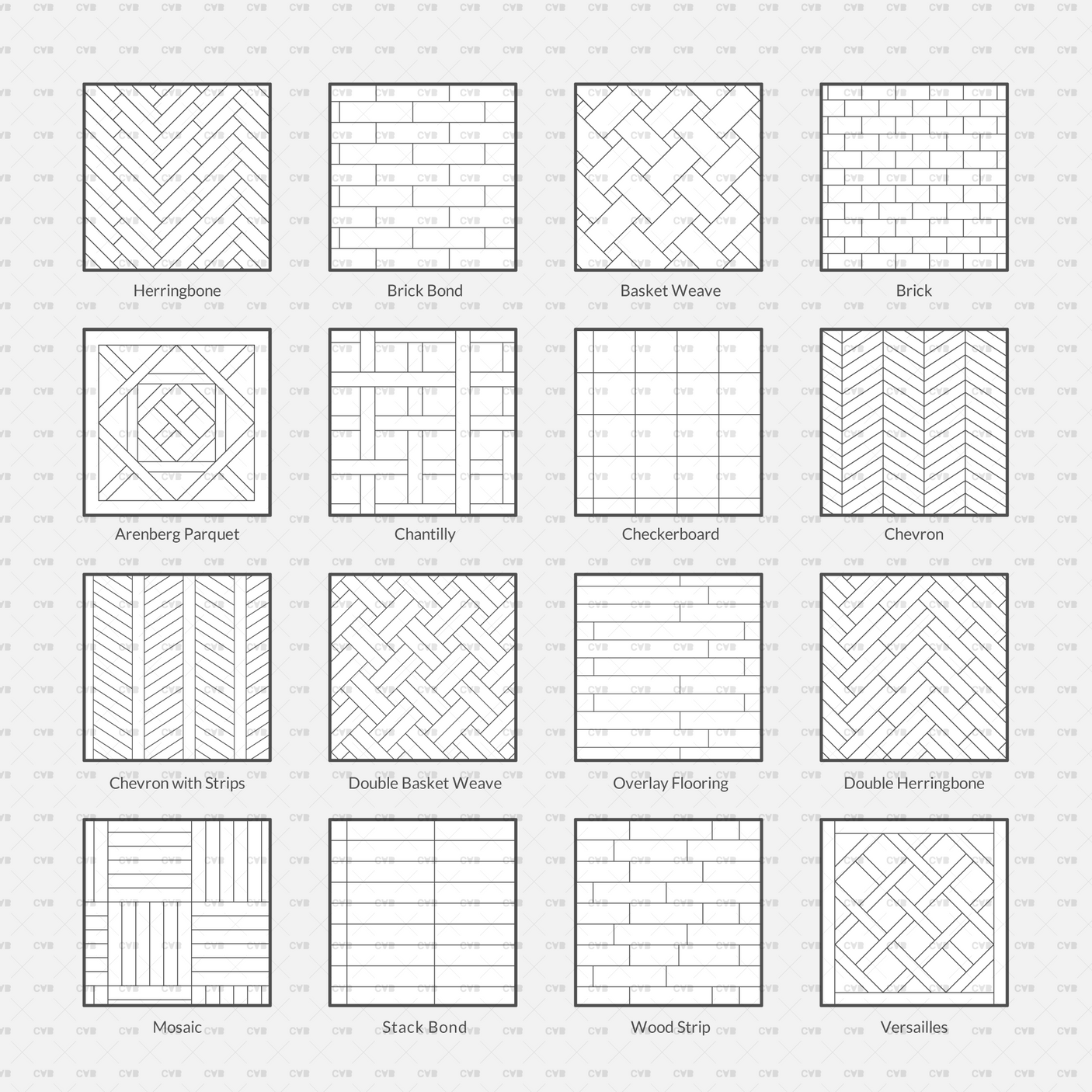 Illustrator Pattern Library - Wood Flooring download