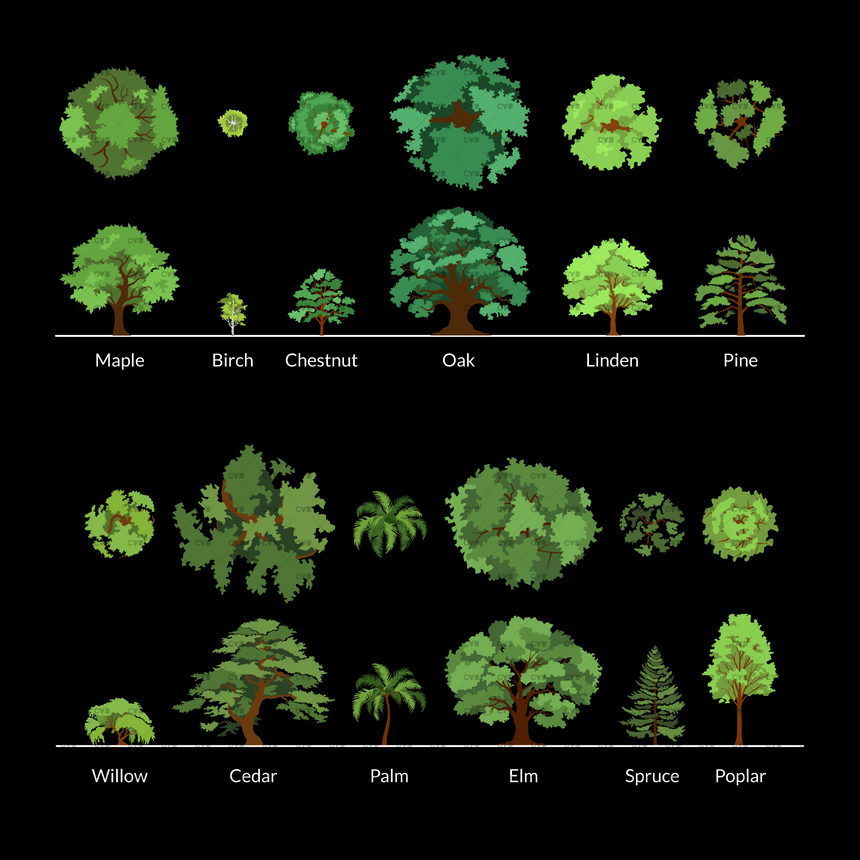 download vector trees