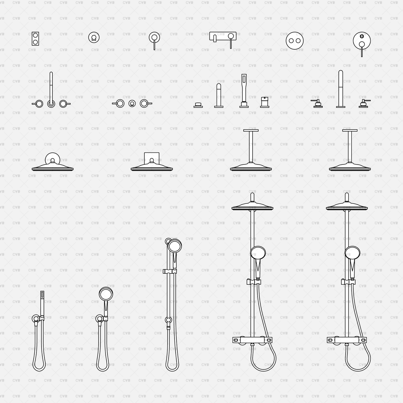 Dynamic CAD Blocks - Bath Kits