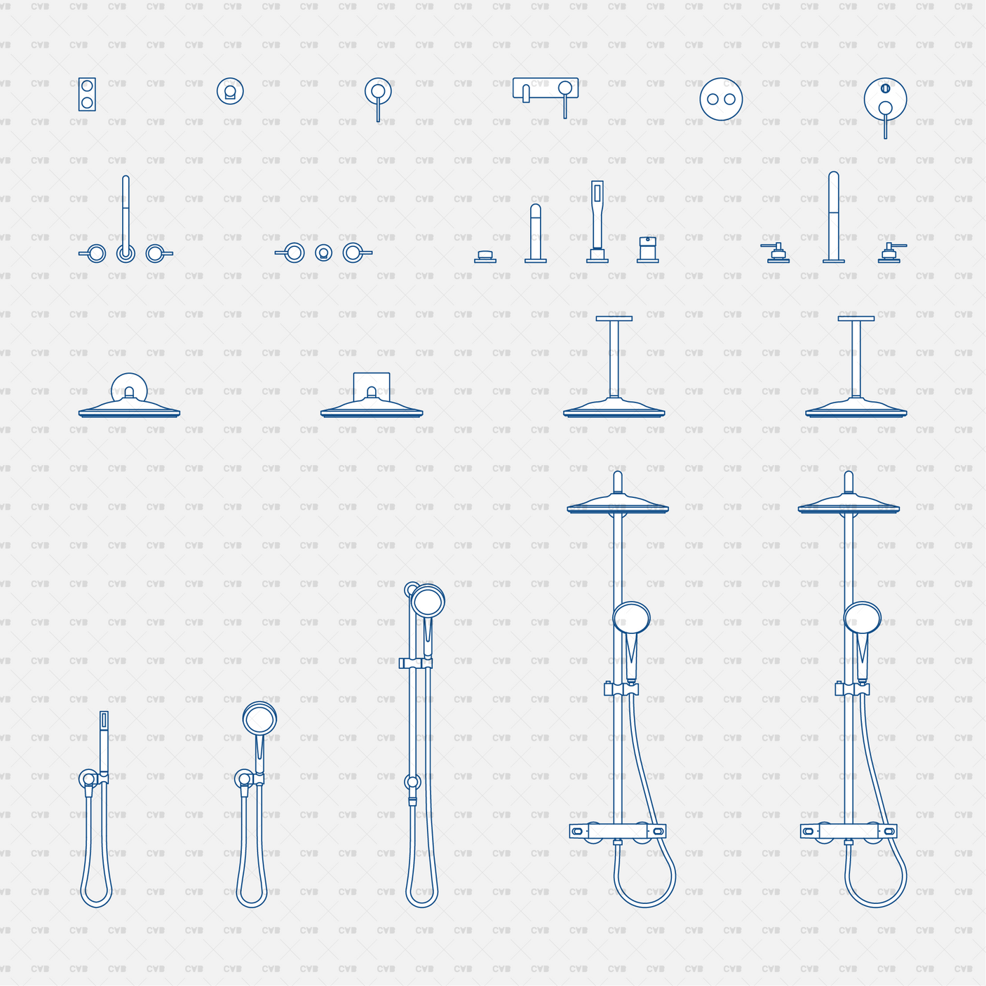 Dynamic CAD Blocks - Bath Kits