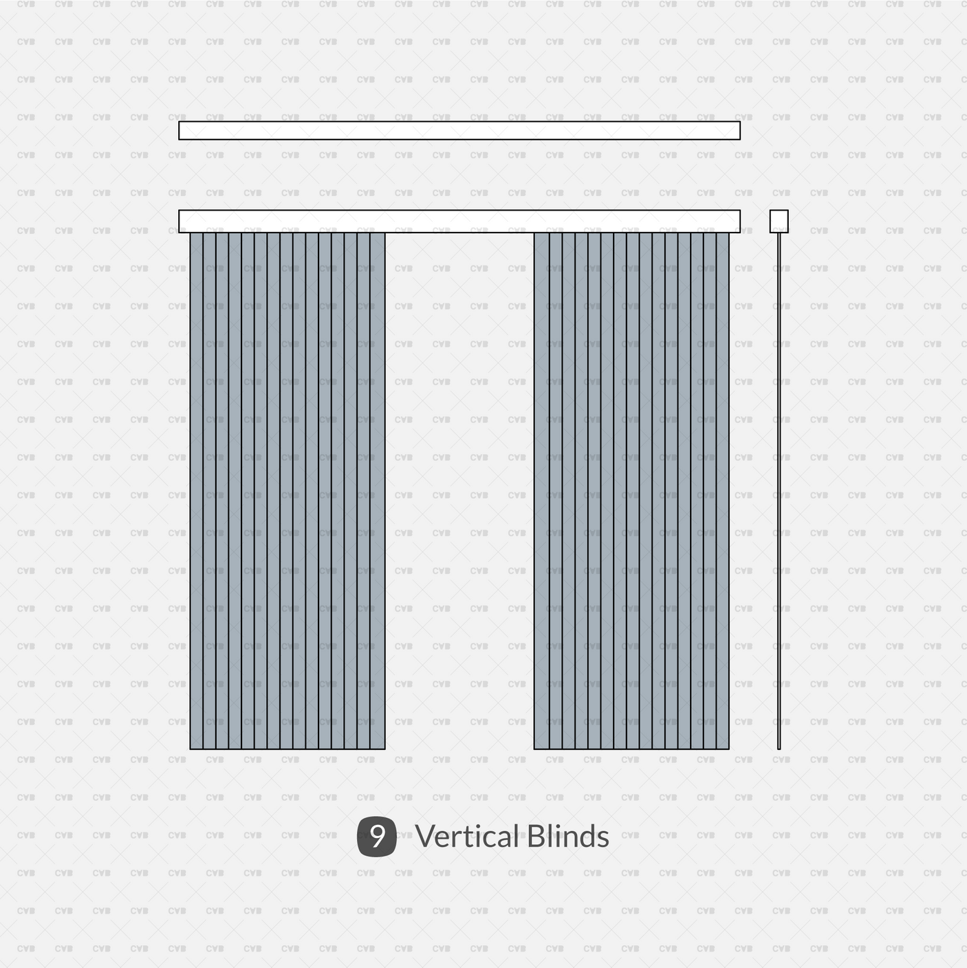 Dynamic CAD Blocks - Blinds and Curtains