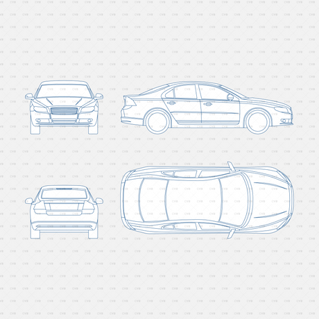 download free dynamic block car cad dwg
