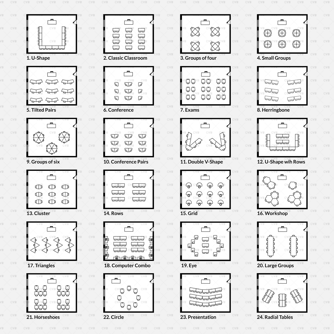 classroom layouts dwg