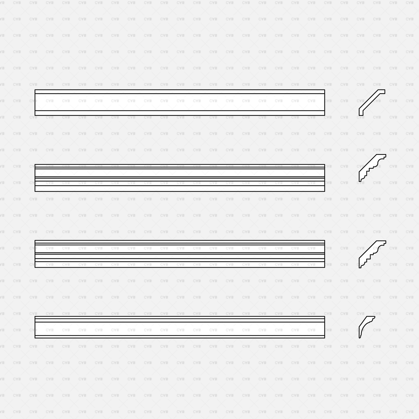 cad dynamic blocks crown moldings