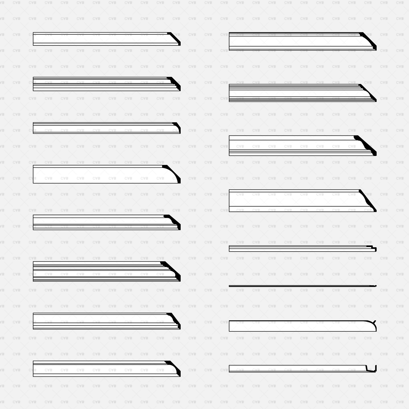 cad dynamic blocks crown moldings