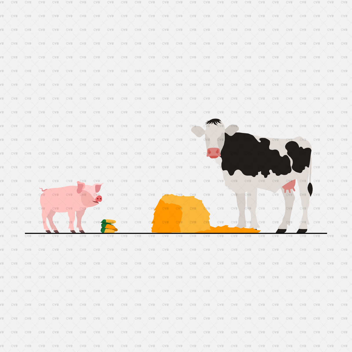 vector farm animals