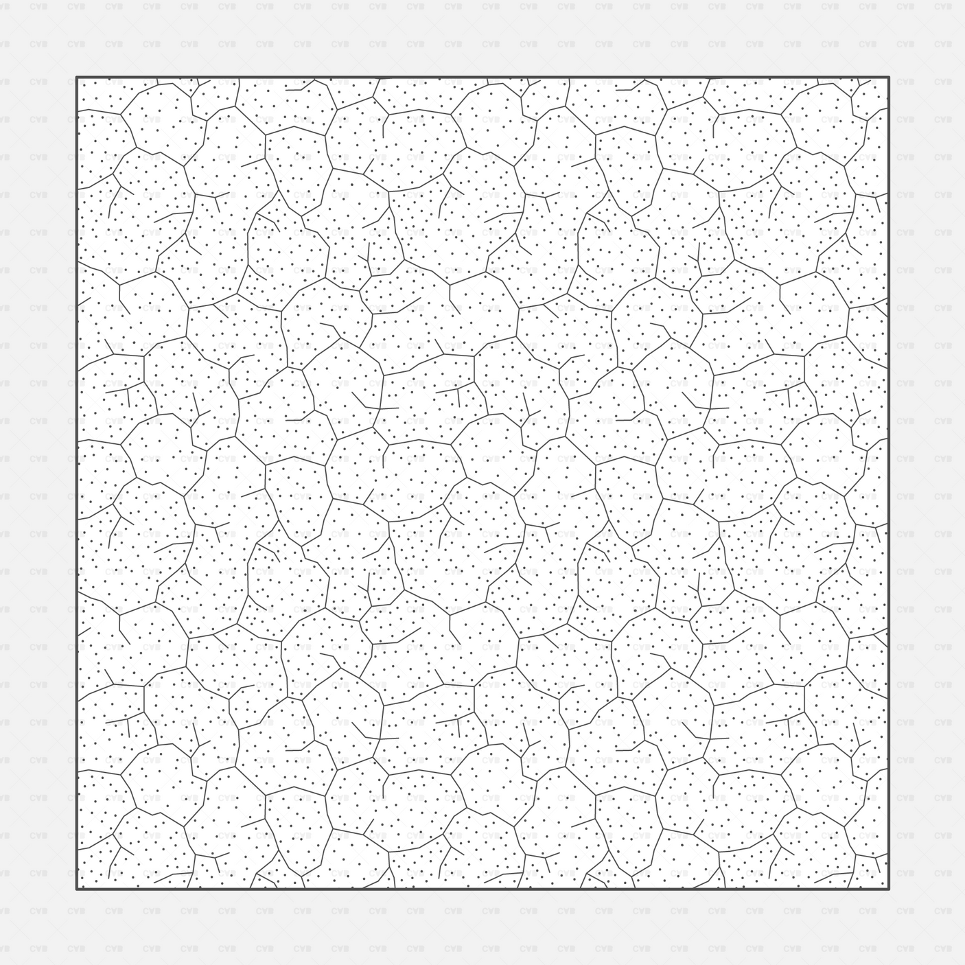Vector Illustrator Pattern Ground CADasbuilt AI SVG cracked earth cells with fine speckles, seamless ground hatch.
