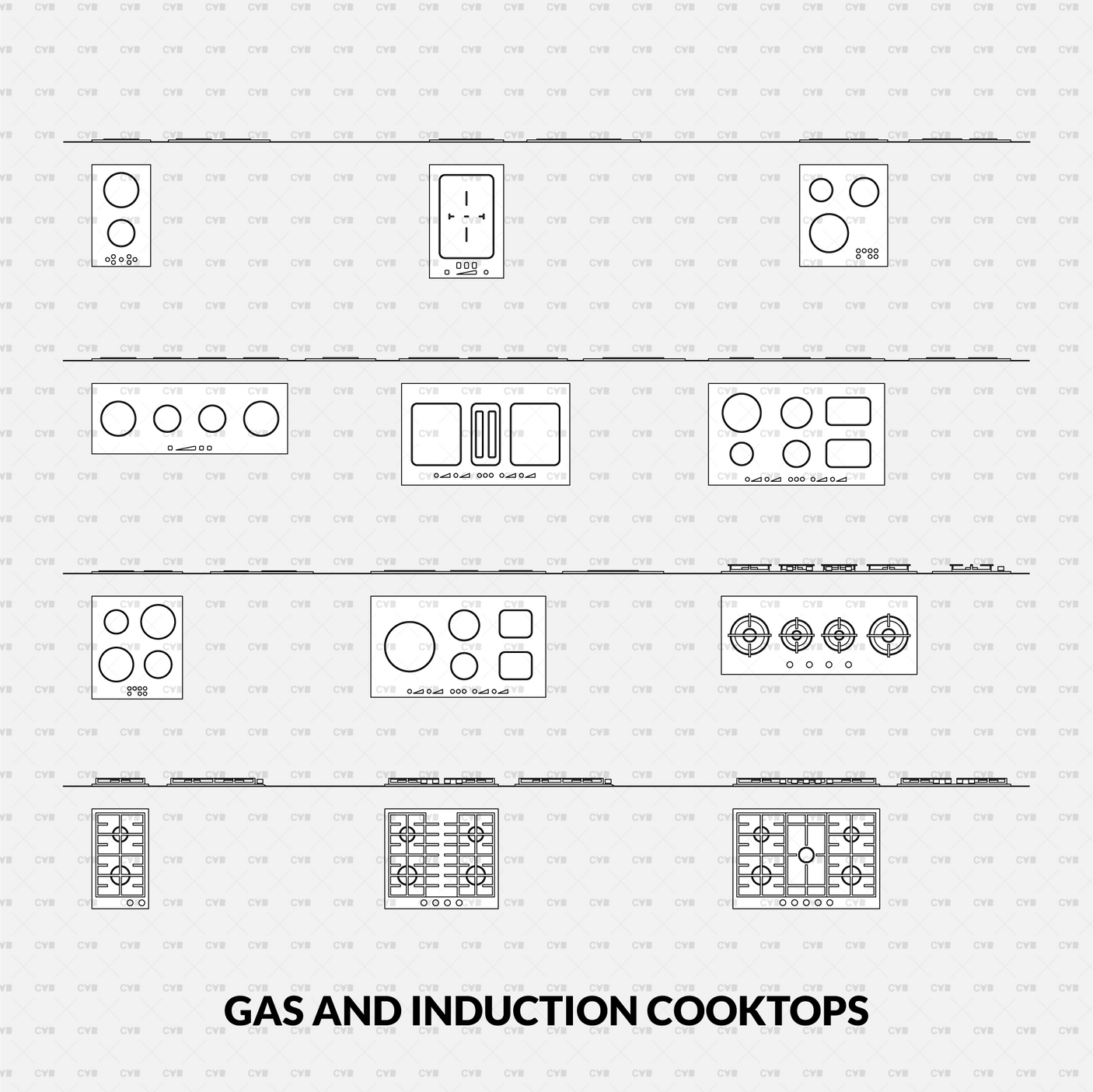 cad kitchen blocks