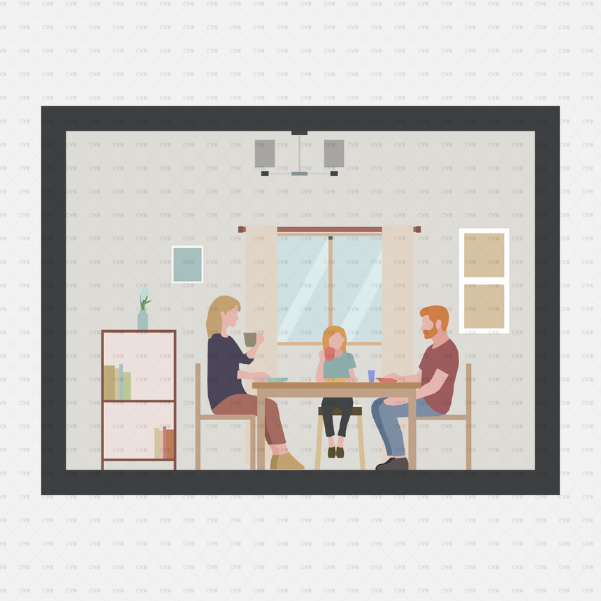 CAD Blocks and Vector Assets - Home Scenes download svg ai dwg kitchen dining room