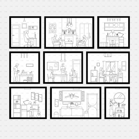 CAD Blocks and Vector Assets - Home Scenes download