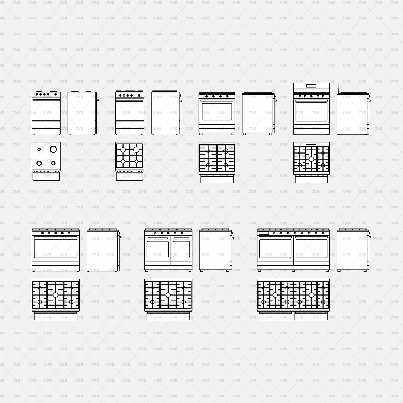 download high quality dynamic cad blocks and vector kitchen appliances electrical fixtures