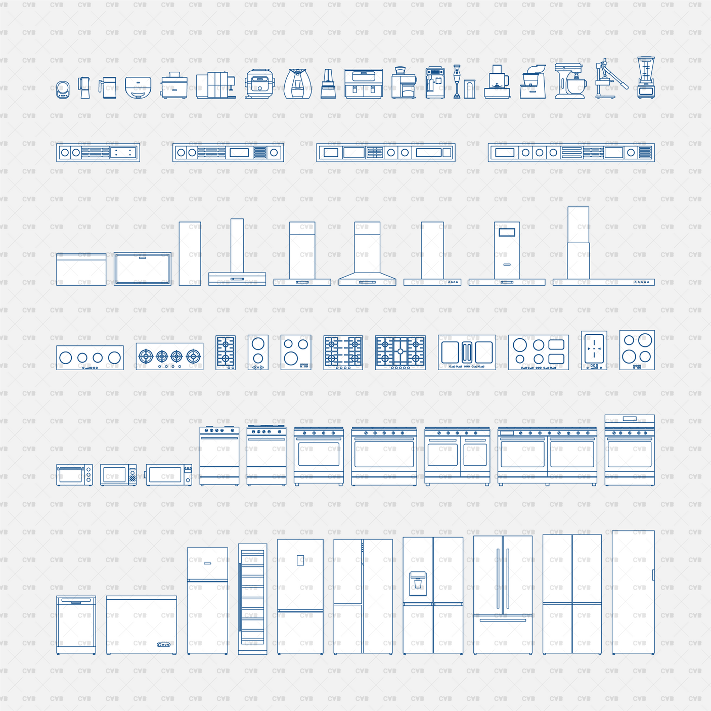 download high quality dynamic cad blocks and vector kitchen appliances electrical fixtures
