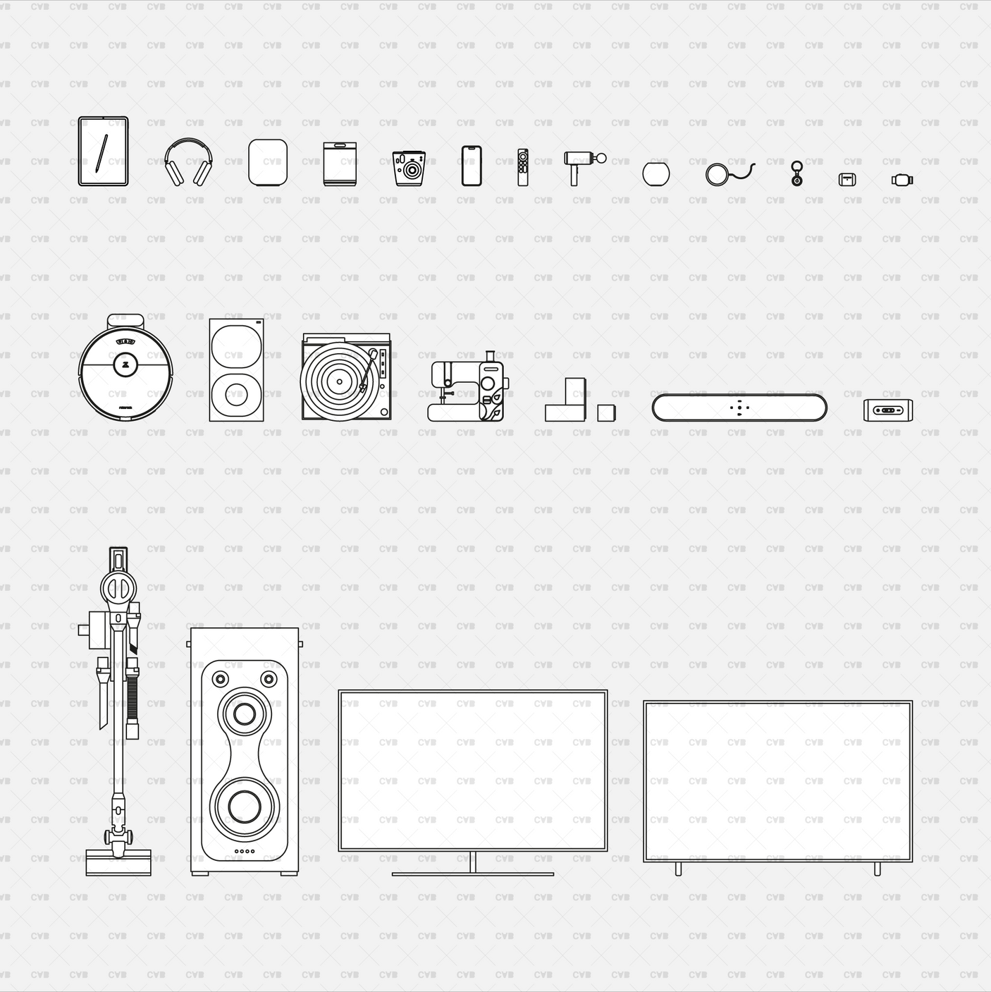 download dynamic cad blocks and vector living space appliances living area equipment