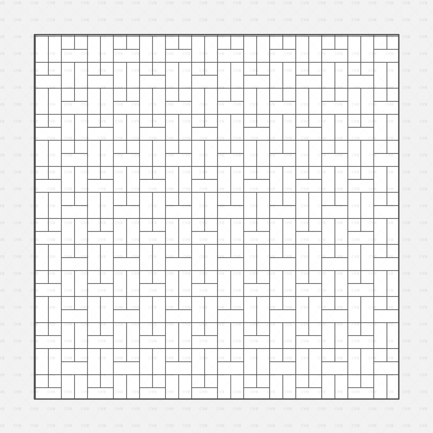 Illustrator Pattern Modern Popular Tiles CADasbuilt AI SVG Split Rectangle Layout Featuring Offset Running Bond