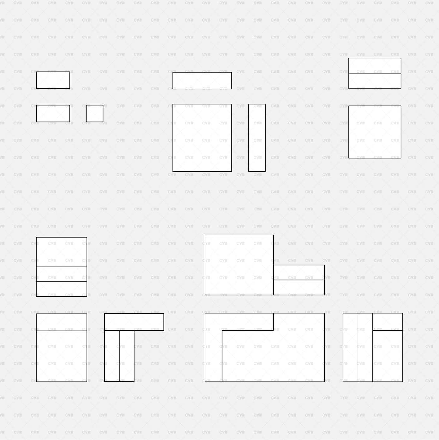 download CAD Dynamic Blocks and Vector Modular Sofa