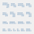 CAD Dynamic Blocks and Vector Modular Sofa download
