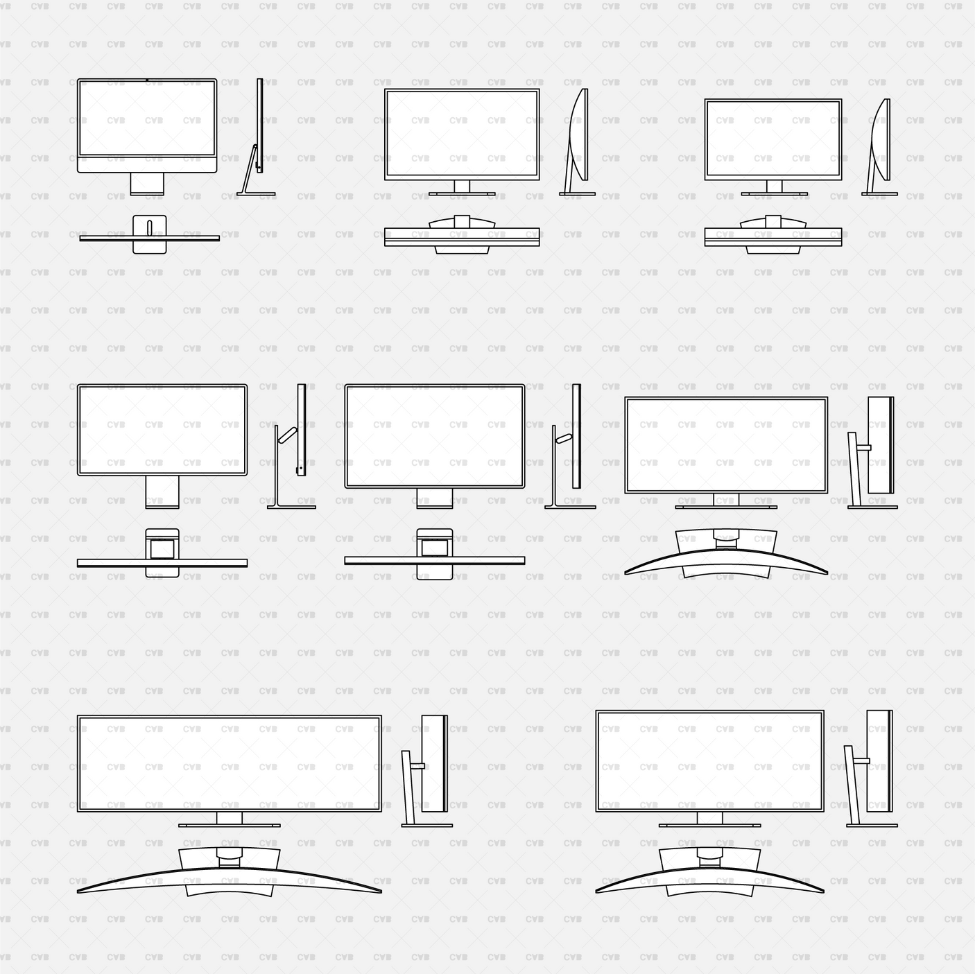 dynamic cad blocks and vector office tech and gadgets