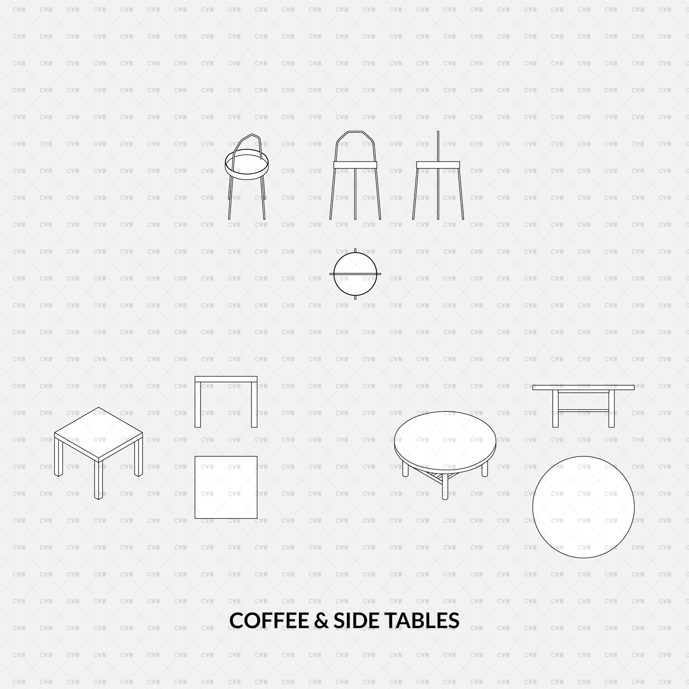 download CAD Dynamic Blocks and Vector IKEA furniture coffee table