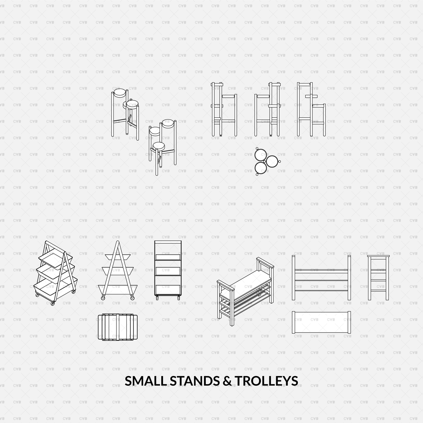download CAD Dynamic Blocks and Vector IKEA furniture shelf