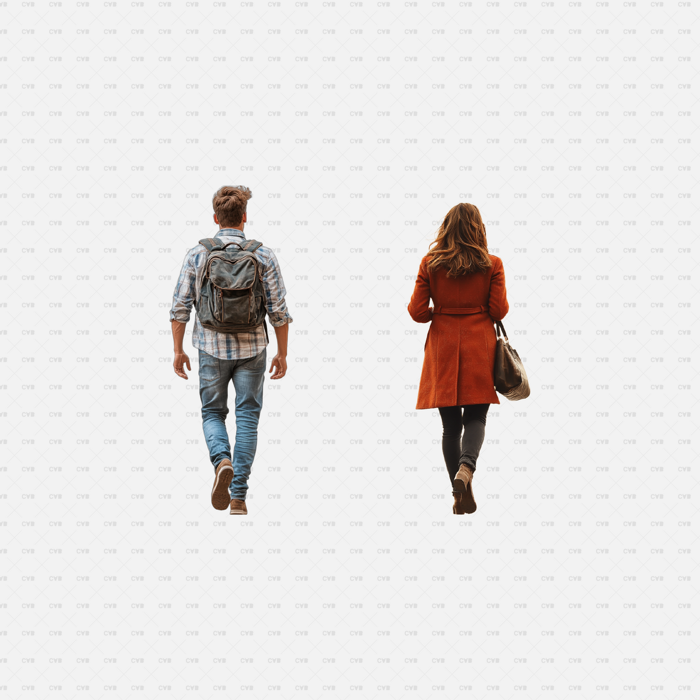 people walking png cutout young man backpack side view