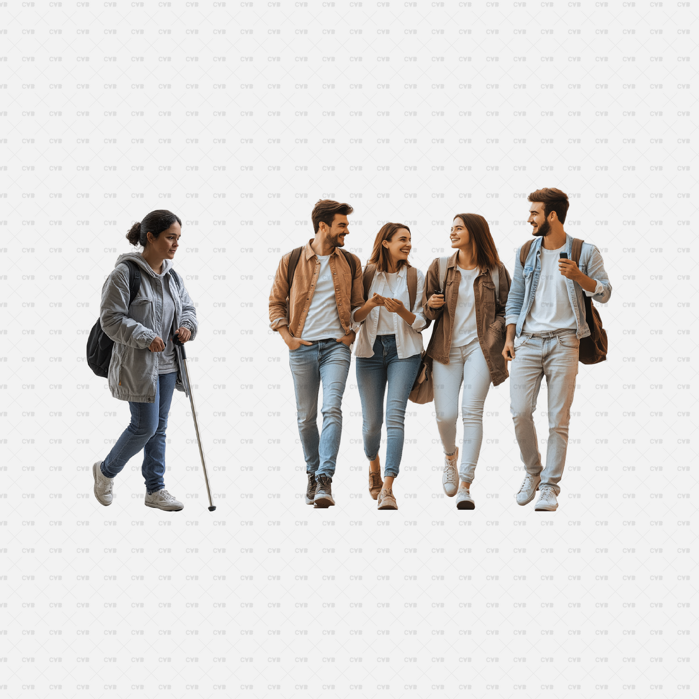 people walking png cutout elderly man cane profile