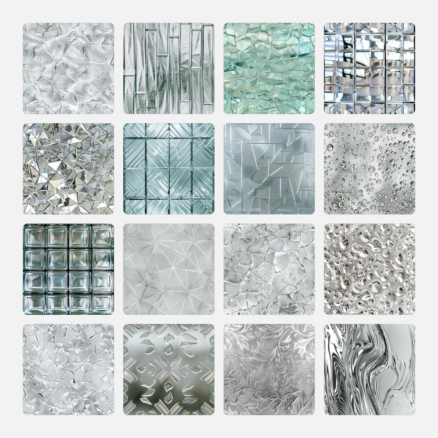 Seamless Pattern Library - Frosted Glass