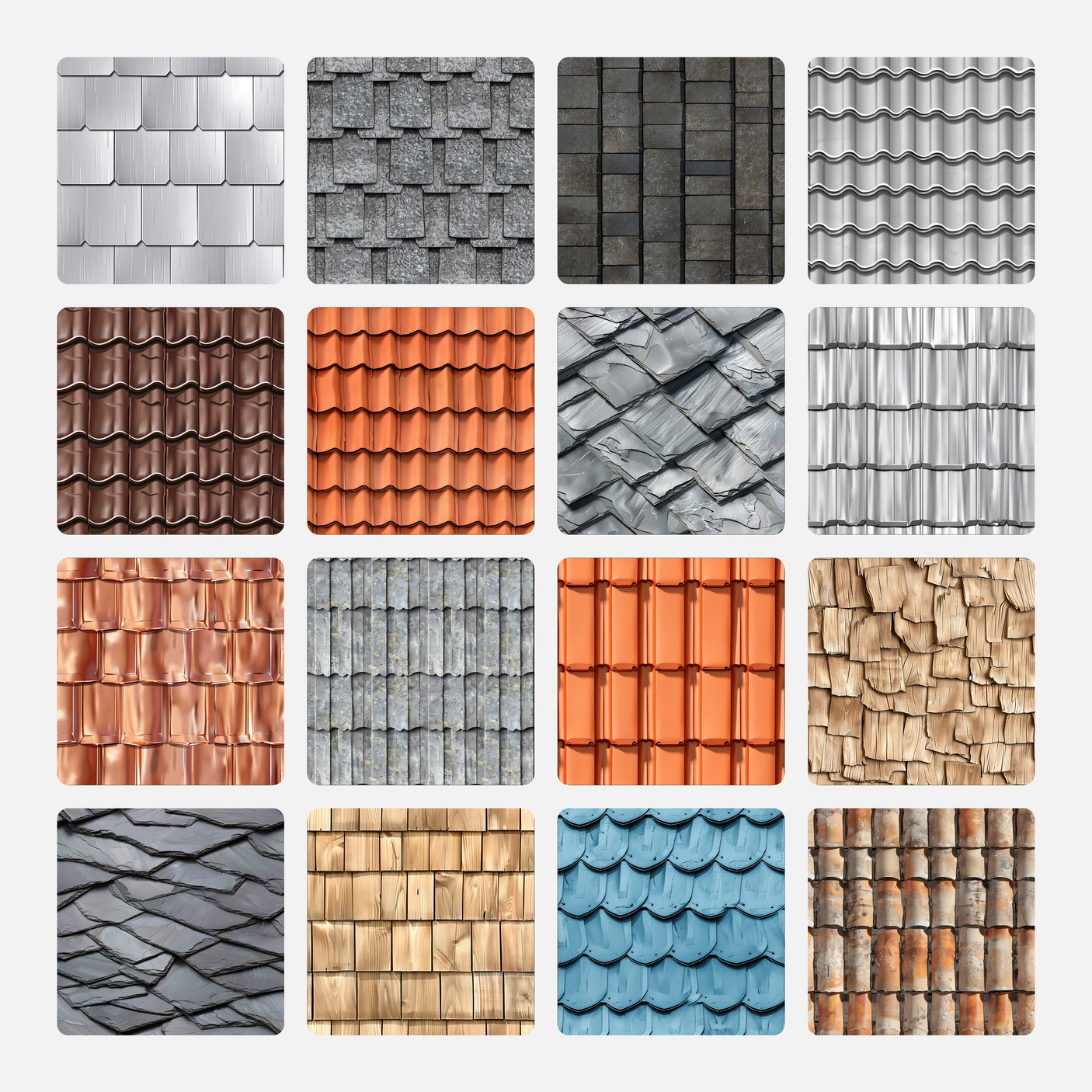Free Download Seamless Textures Classic Roof Shingles