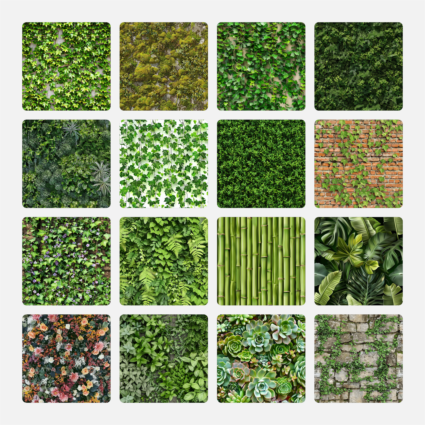 free download seamless foliage climbing plants textures