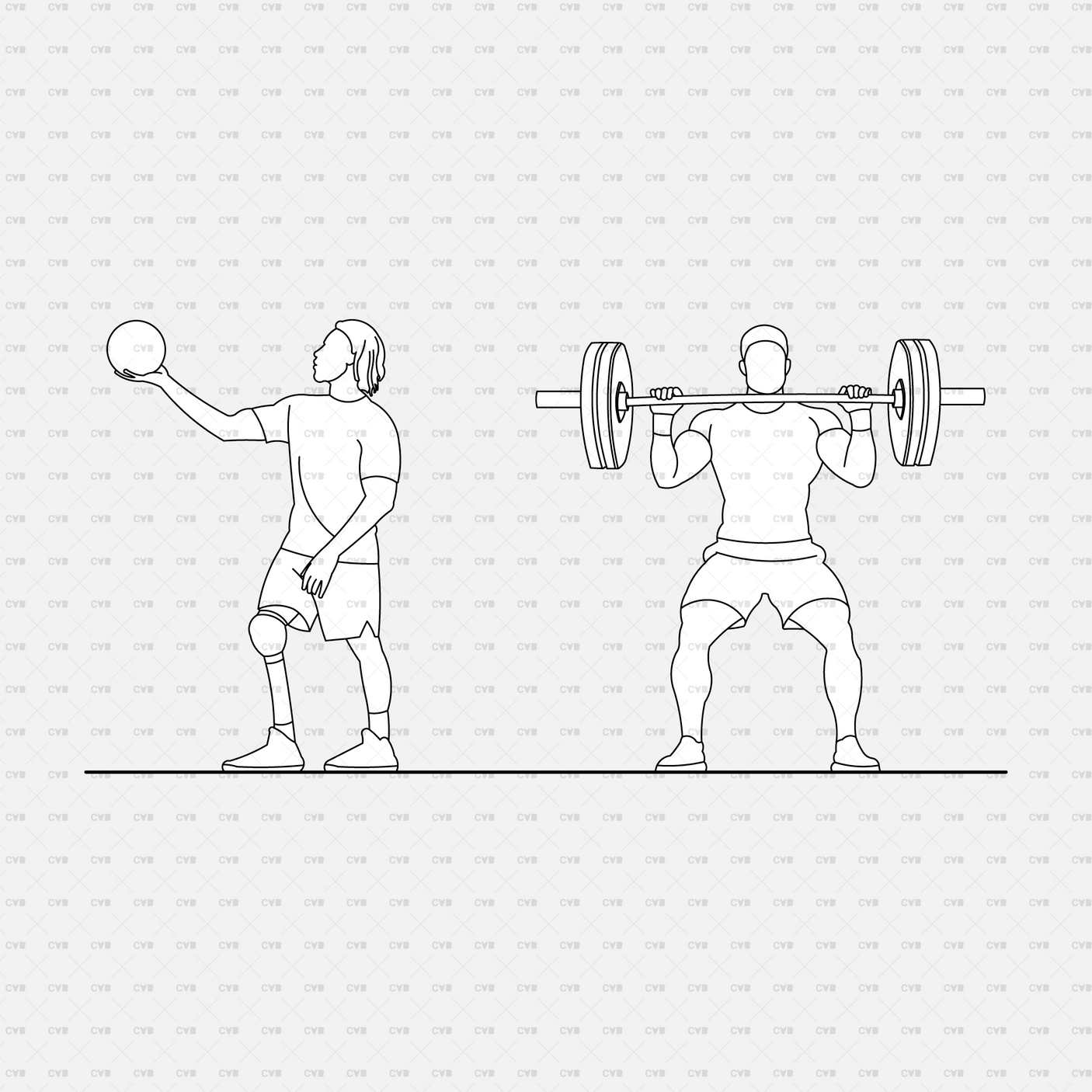 download high quality cad blocks cadasbuilt people exercising weightlifting