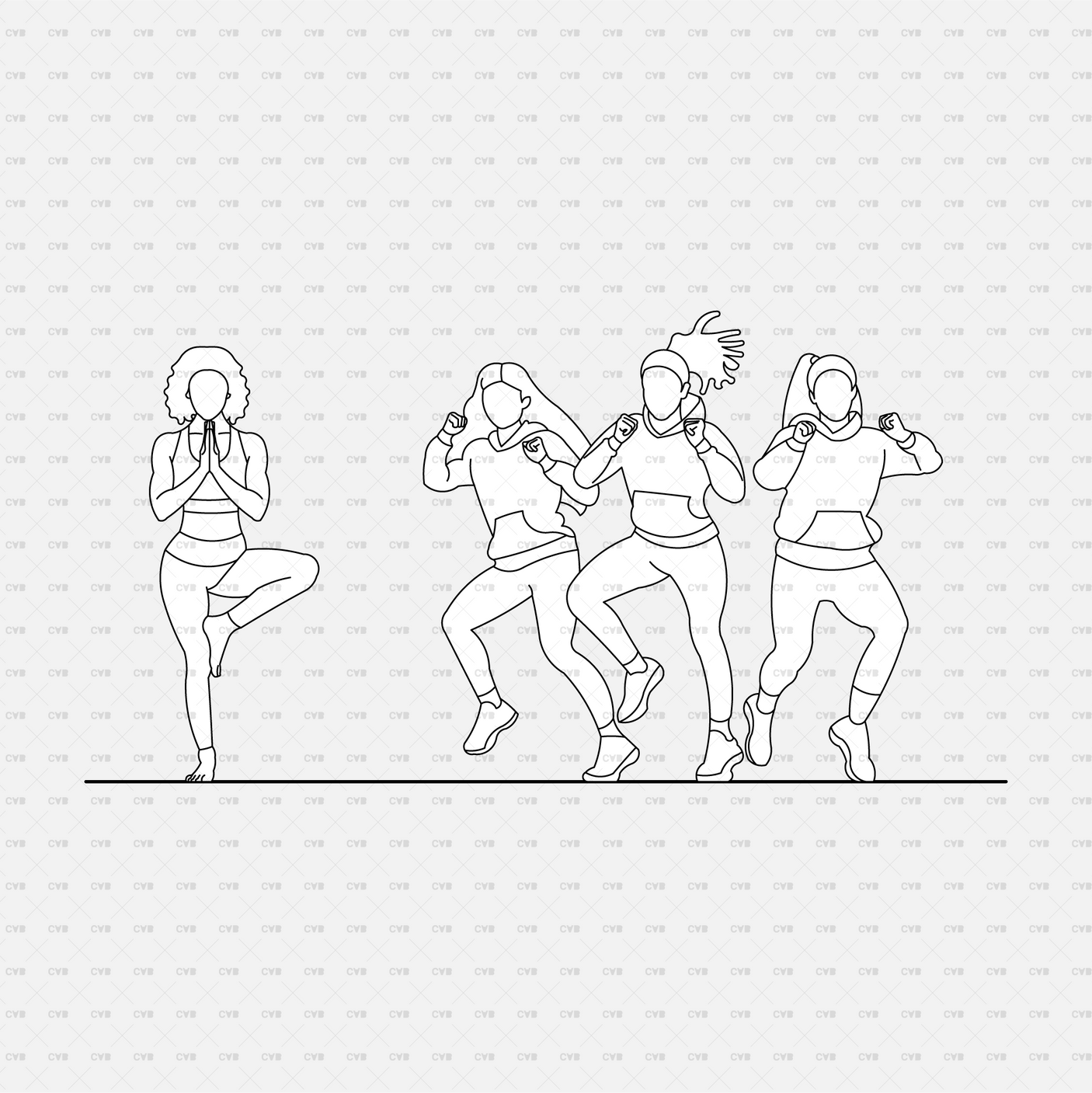 download high quality cad blocks cadasbuilt people exercising