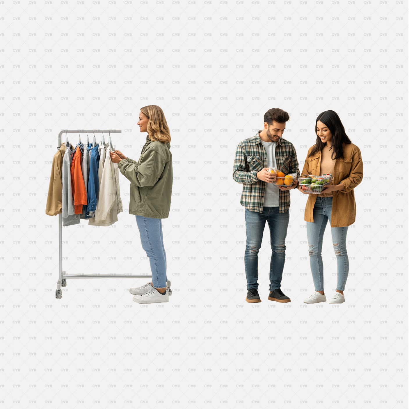 download high quality CAD png cutouts cadasbuilt people shopping clothes