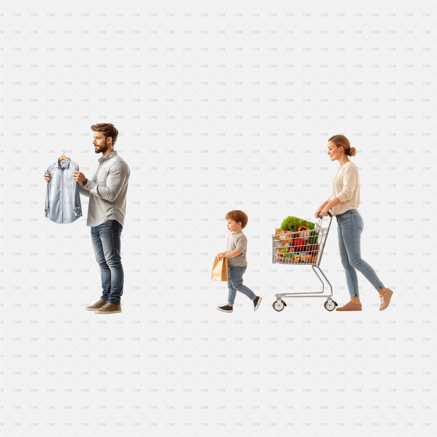 download high quality CAD png cutouts cadasbuilt people shopping