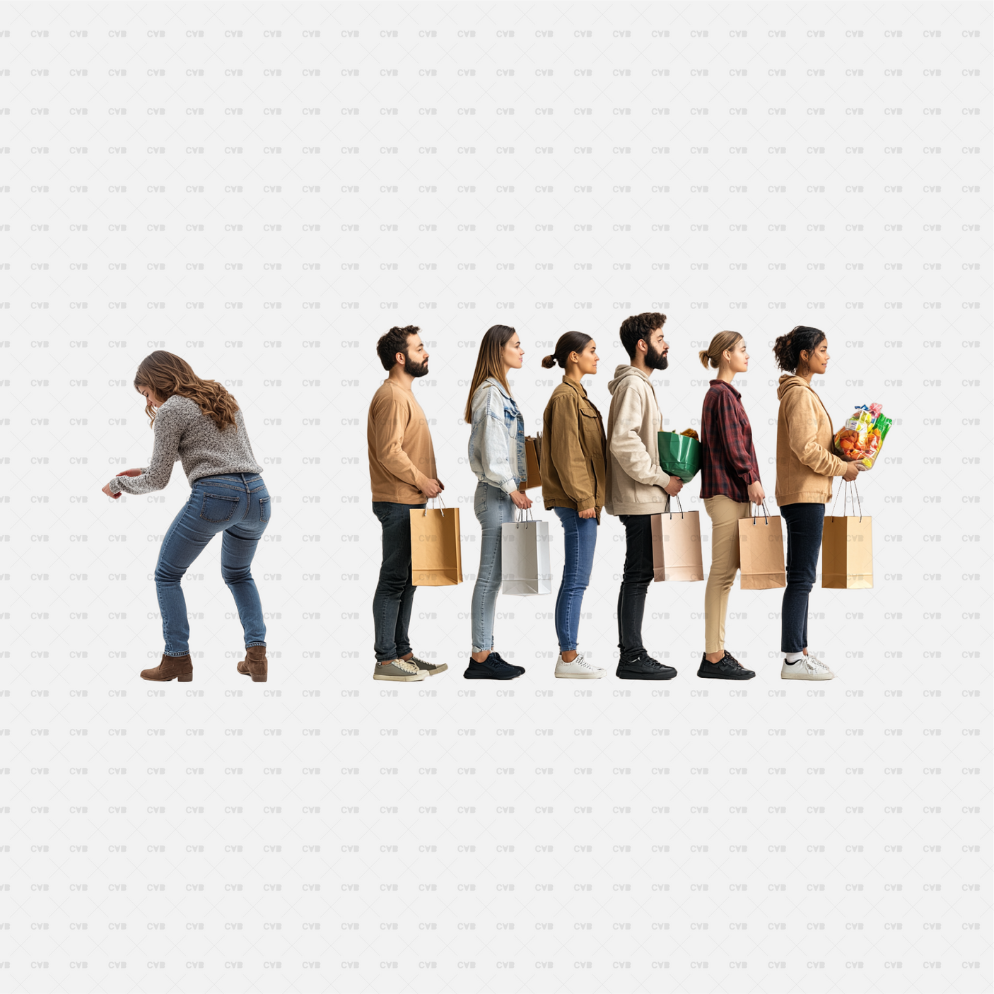 download high quality CAD png cutouts cadasbuilt people shopping