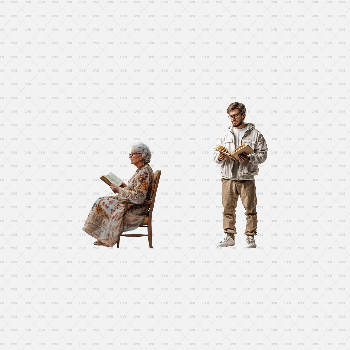 download high quality png cutouts cadasbuilt peaople studying and reading while sitting or standing