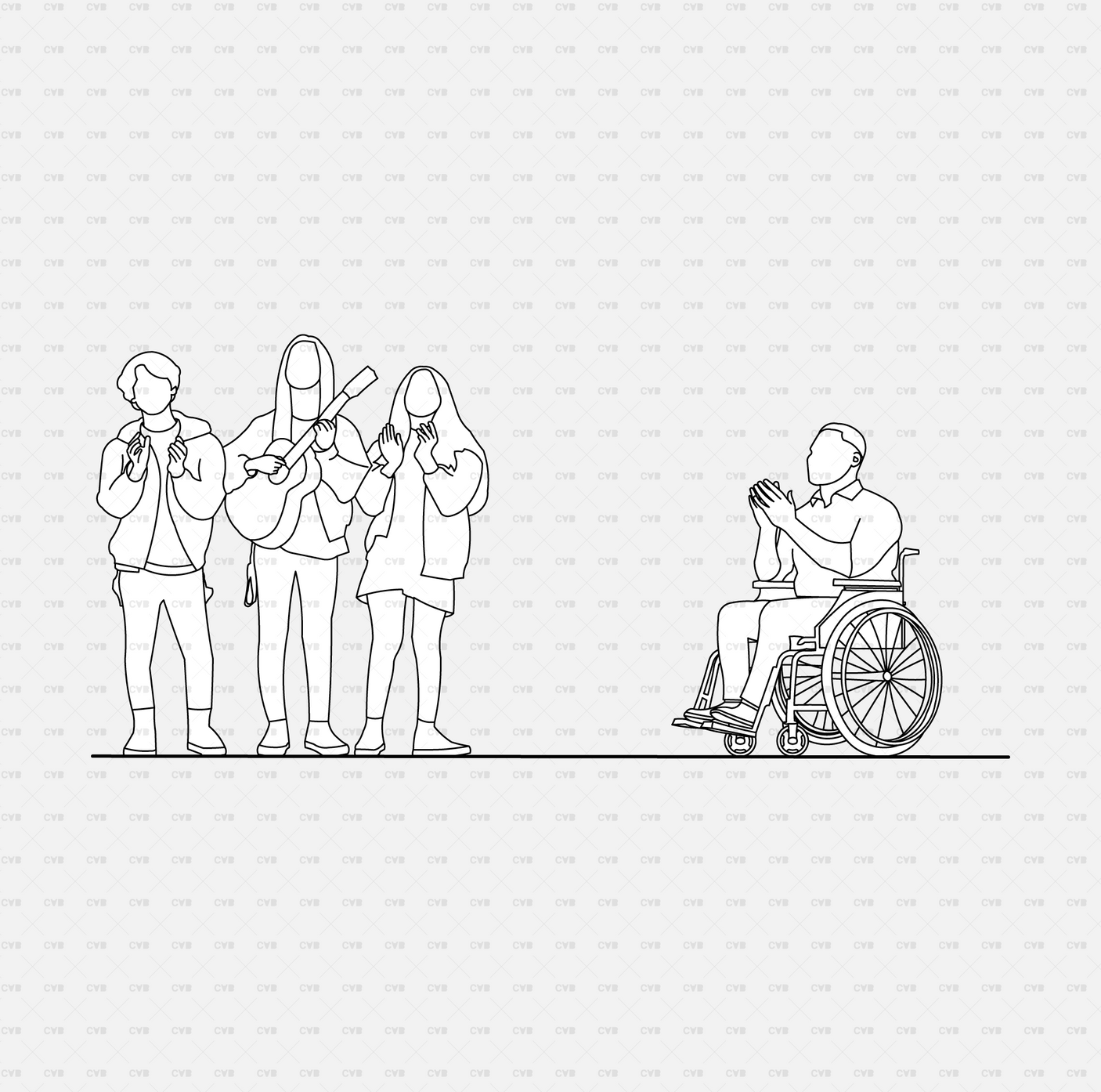 download high quality cad blocks and vector cadasbuilt people at festivals music band