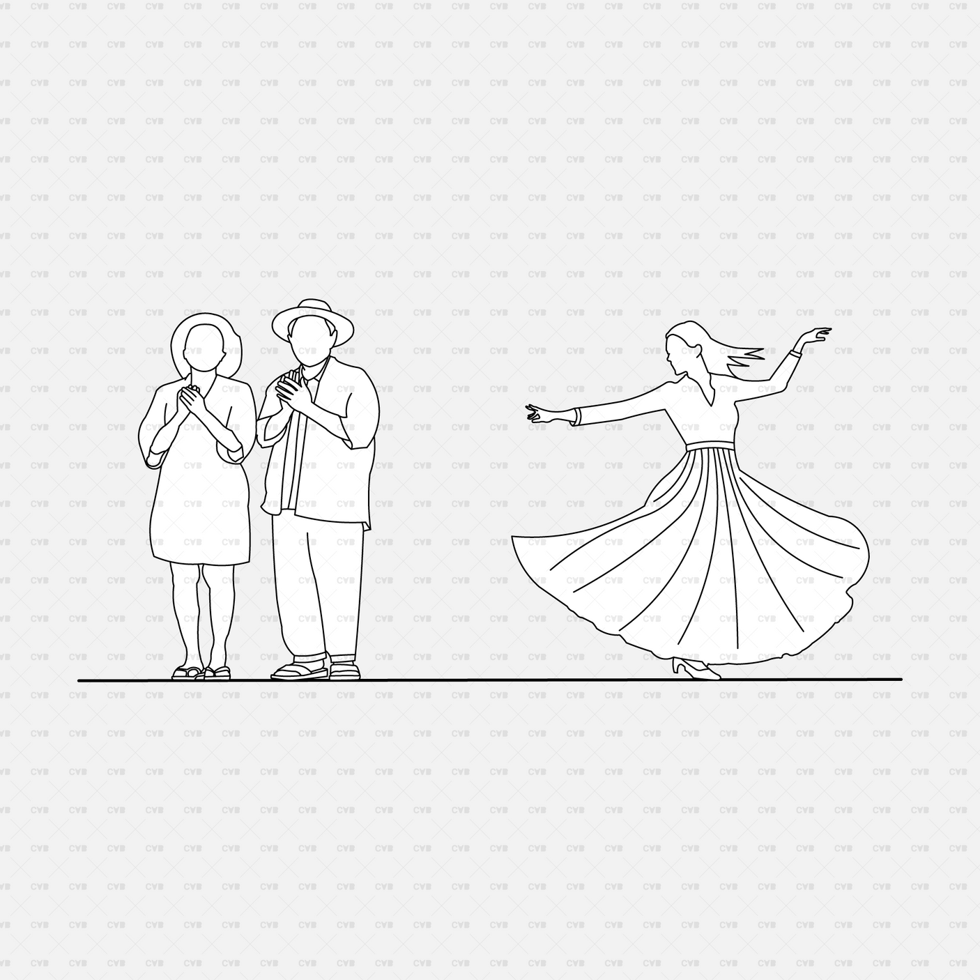 download high quality cad blocks and vector cadasbuilt people at festivals dancing