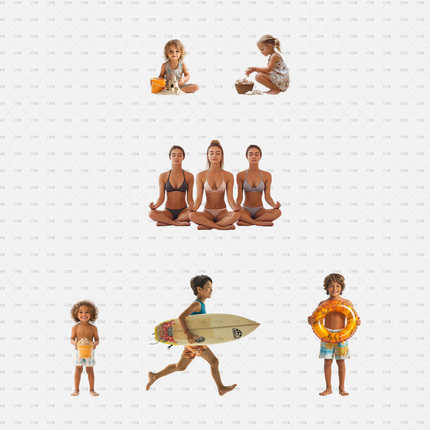 download high quality png cutouts cadasbuilt people at the beach