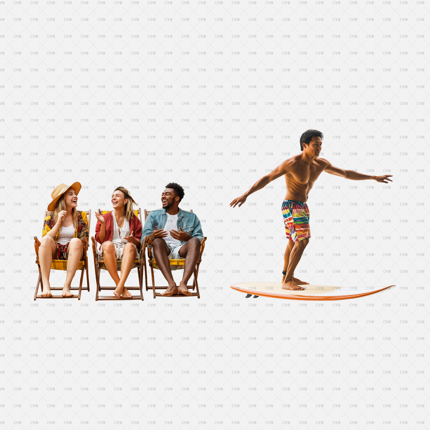 download high quality png cutouts cadasbuilt people at the beach surfer
