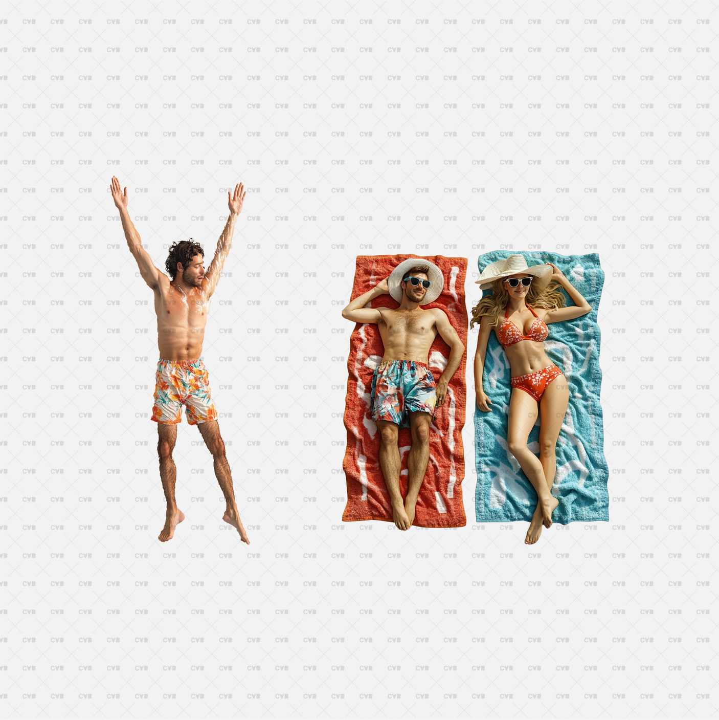 download high quality png cutouts cadasbuilt people at the beach