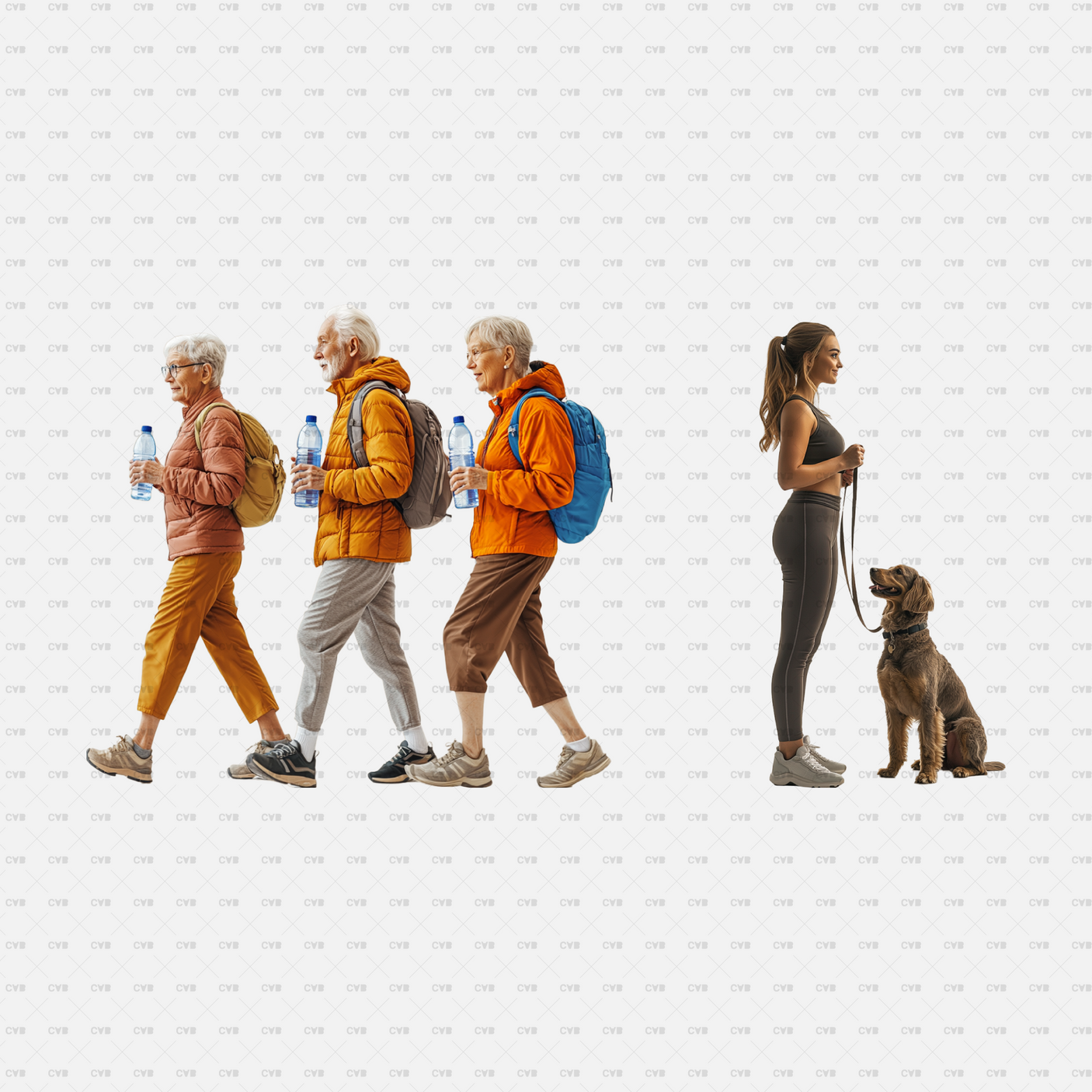 download high quality png cutouts Cadasbuilt people in parks walking