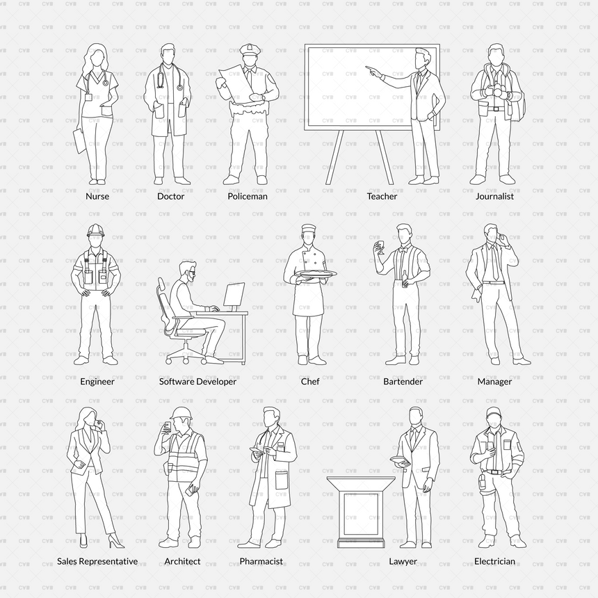 CAD Blocks and Vector Professions 01