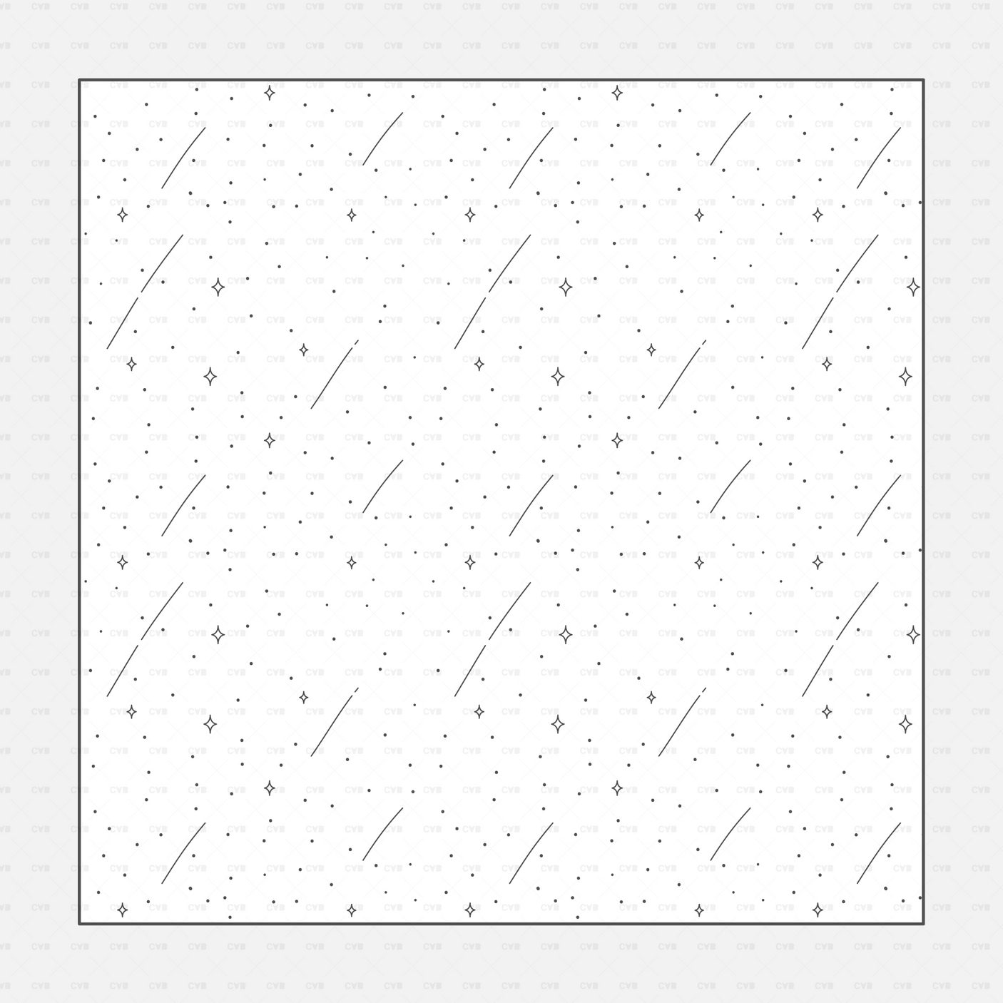 Vector Illustrator Pattern sky patterns CADasbuilt AI SVG dotted celestial texture with shooting stars diagonal repeat.