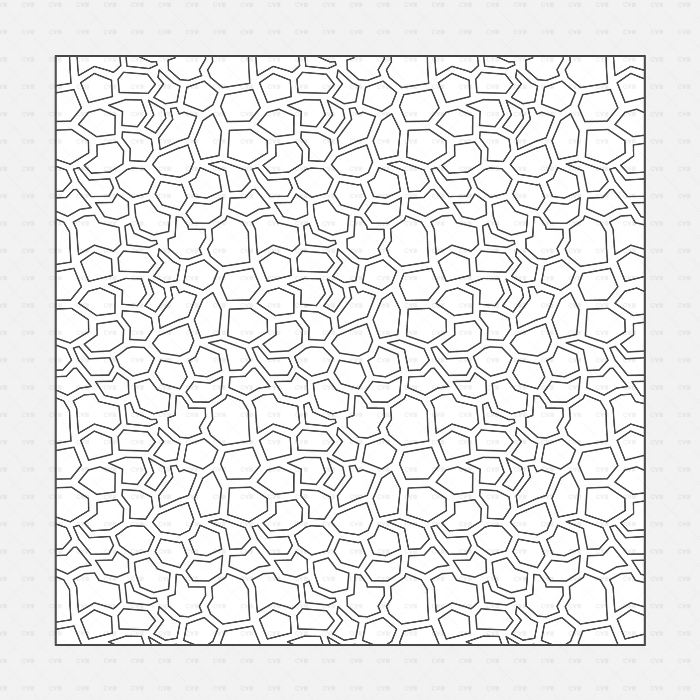 Vector Illustrator Pattern Library Soil and Earth CADasbuilt AI SVG Bold Rounded Cell Network For Chalky Ground