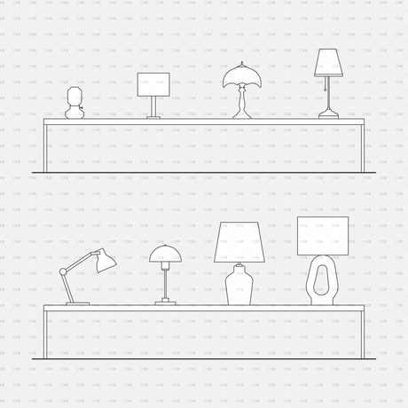 download high quality dynamic cad blocks and vector cadasbuilt interior lighting fixture table lamp