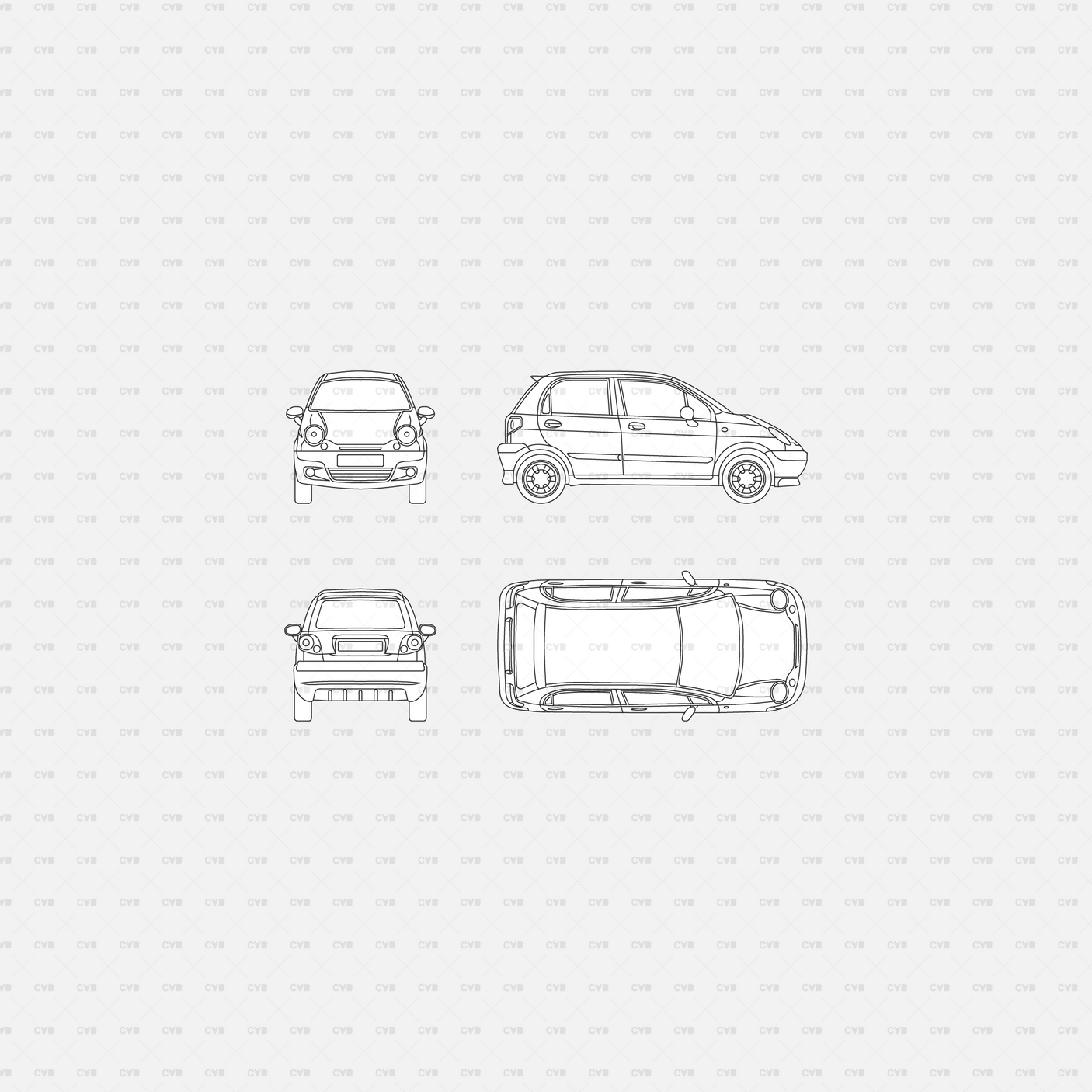 Dynamic CAD Blocks - Vehicles