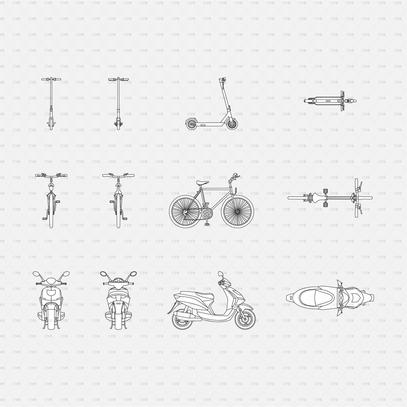 Dynamic CAD Blocks - Vehicles