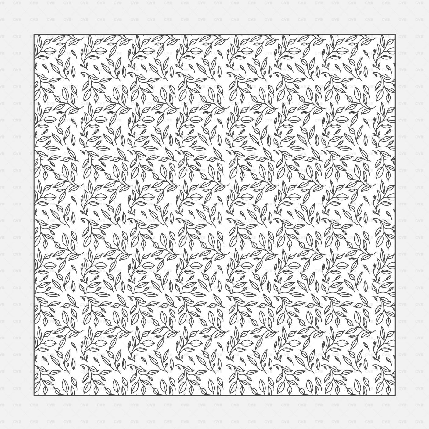 Vector Illustrator Pattern wallpaper CADasbuilt AI SVG – abstract leaf scatter seamless wallpaper foliage line art.