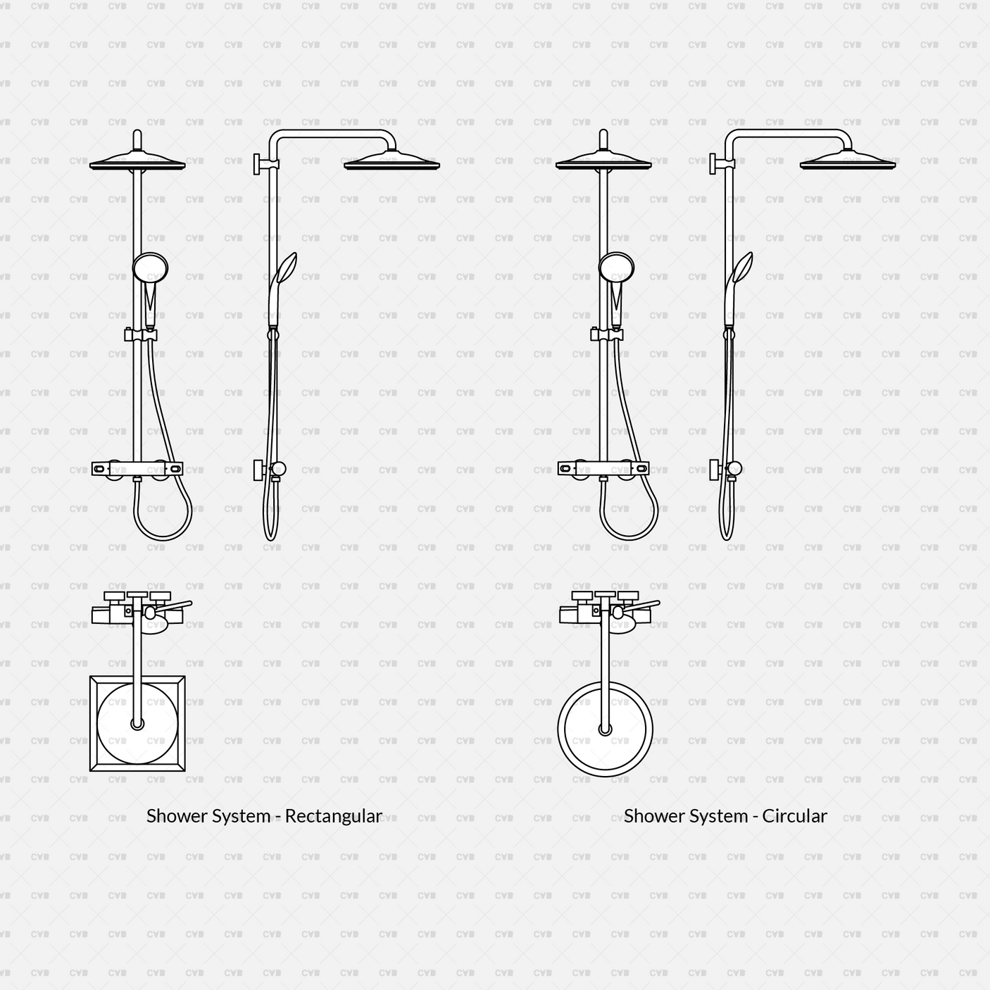 CAD Bath Kits (55 Blocks)