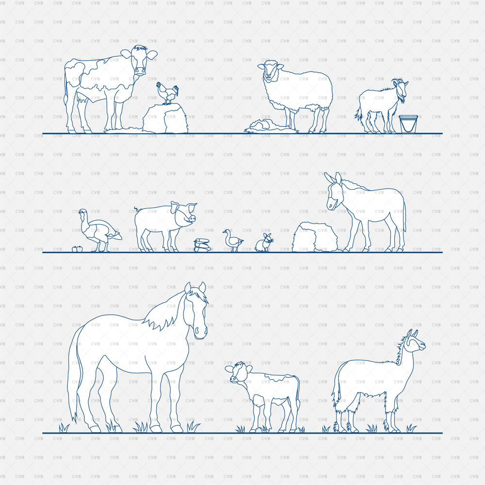 Download Architectural Animal Dynamic CAD Blocks - CADasBuilt – cadasbuilt